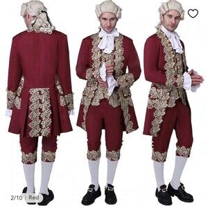 18Th Century Baroque Court Suit Victorian Rococo Costume Medieval Prince Medium